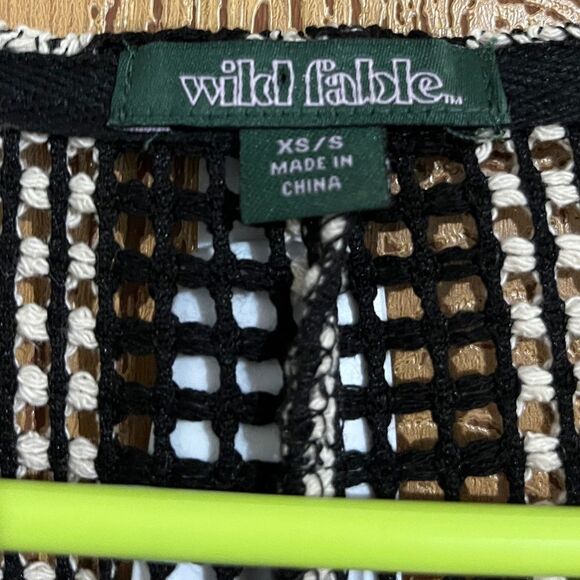 Wild Fable Women’s Stripe Multi Knit Open Front Cardigan Beach Coverup Sz-XS/S - Picture 4 of 6